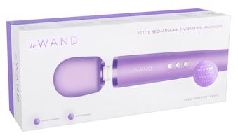 Le Wand Petite - exkluzivní, akumulátorový masážní vibrátor (fialový)