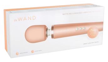 Le Wand Petite - exkluzivní masážní vibrátor (růžová-zlatá)