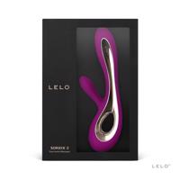 LELO Soraya 2 - voděodolný vibrátor s klitorálním ramenem (fialový)