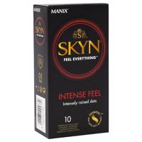 Manix SKYN Intense - bez latexu, perlátový kondom (10 ks)
