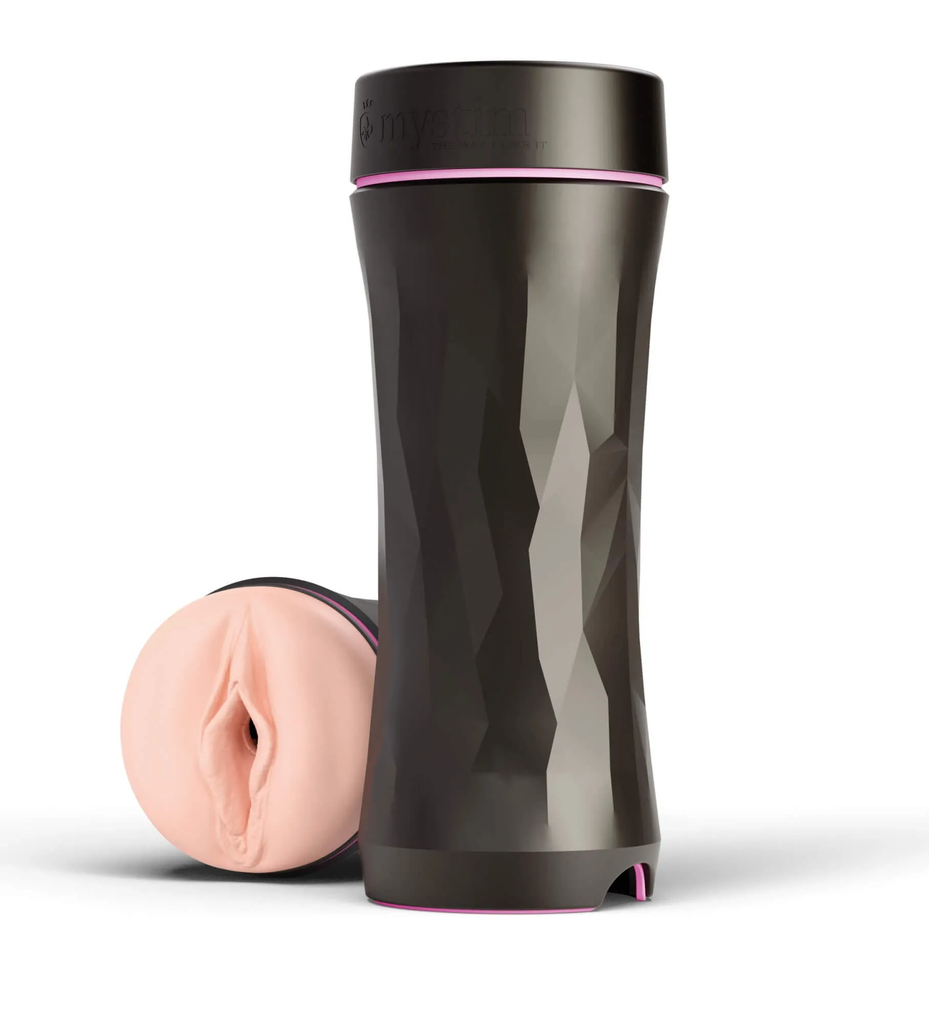 Masturbátor v provedení umělá vagína s elektro impulzy Mystim Opus E Vagina Electro Pussy