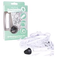 MySecret Křičící Kalhotky - vibrační s rádiovým ovládáním - bílé (S-L)