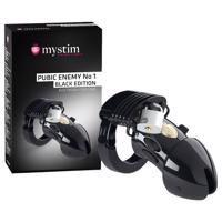 Mystim Černá Edice PUBIC ENEMY No 1 - elektro penisový klec