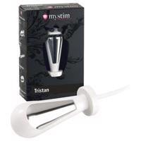 Mystim Tristan - elektro anální dildo (bílé)