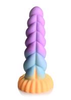 Mystique - jednorožčí dildo 21 cm (fialovo-žluté)