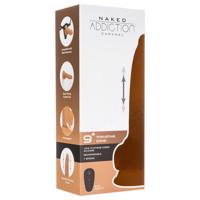 Naked Addiction Thrusting 9 - temný přirážející vibrátor (23 cm)