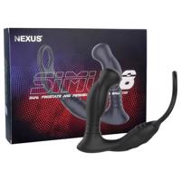 Nexus Simul8 - vibrační erekční kroužek s análním dildem (černý)