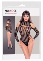 NO:XQSE - síťovaný body s dlouhým rukávem - černý (S-L)
