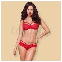 Obsessive 860&amp;amp;#45;SET&amp;amp;#45;3 2&amp;amp;#45;pcs Set Red
