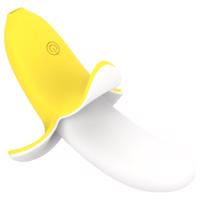 Osamělý - nabíjecí, vodotěsný banán vibrátor (žlutá-bílá)