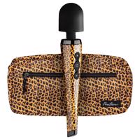Panthra Shaka Wand - akumulátorový masážní vibrátor (leopardí černá)