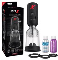 PDX Elite Tip Teazer - automatický žaludový vibrační stimulátor (černý)