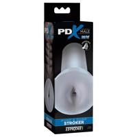 PDX Pump &amp; Dump - realistický umělý zadek masturbátor (průhledný)