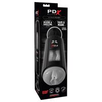 PDX Ultimate Milker - sací a vibrační masturbátor (černý)