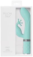 Pillow Talk Kinky - akumulátorový, 2 motorový G-bod vibrátor (tyrkysový)