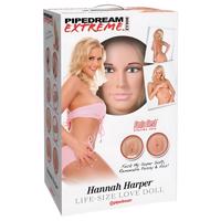 Pipedream Hannah Harper - realistická panna s 3D obličejem