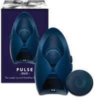 Pulse III Duo - akumulátorový masturbátor a párový vibrátor (šedý)