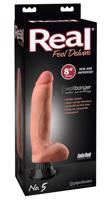 Real Feel Deluxe No.5 - realistický, vejčitý vibrátor (přírodní)