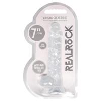 REALROCK - průhledné realistické dildo - průhledné (17 cm)