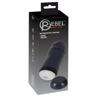 Rebel - 2v1 sací a vibrační masturbátor (černý)