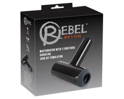 Rebel - dobíjecí vibrátor s pohybem nahoru-dolů (černý)
