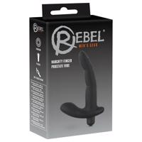 Rebel Naughty Finger - anální vibrátor pro muže (černý)
