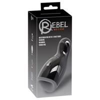 Rebel - vyhřívaný, vibrující, pohyblivý masturbátor (černý)