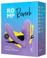 ROMP Reverb - vzduchová 2v1 G-bod vibrátor (fialový)