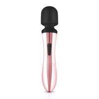 Rosy Gold Wand Curve - akumulátorový masážní vibrátor (růžovo-zlatý)