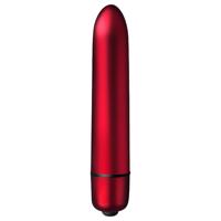 Šarlatový Samet - mini rtěnkový vibrátor (10 rytmů) - červený