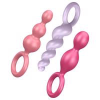 Satisfyer Booty Call - anální plug sada - barevná (3 kusy)