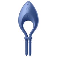 Satisfyer Bullseye - inteligentní vibrační erekční kroužek (modrý)