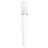 Satisfyer Double Wand-er - chytrý vibrační masér (bílý)