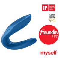 Satisfyer Double Whale - Dvojitý pár vibrátor s 2 motory (modrý)