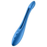 Satisfyer Elastic Game - akumulátorový, flexibilní párový vibrátor (modrý)