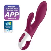 Satisfyer Heated Affair - zahřívací, vibrující červený stimulátor klitorisu