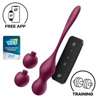 Satisfyer Love Birds Vary - chytrá, variabilní venušina kulička (červená)