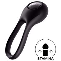 Satisfyer Majestic Duo - akumulátorový, vodotěsný kroužek na penis (černý)
