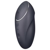 Satisfyer Tap &amp; Climax 1 - 2v1 klitorisový vibrátor (černý)