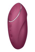 Satisfyer Tap & Climax 1 - 2v1 vibrátor a stimulátor klitorisu (červený)