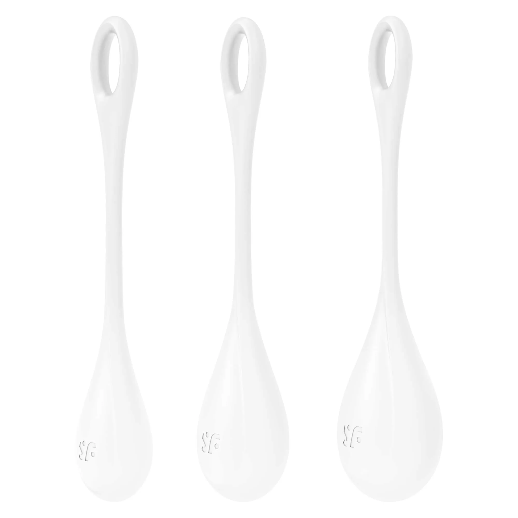 Satisfyer Yoni Power 1 - Geisha Ball Set - White (3-piece)