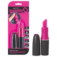 Screaming Lipstick - vibrátor rtěnka (černo-růžová)
