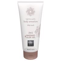 Shiatsu 2v1 Silky touch - hedvábný masážní lubrikant (200ml)