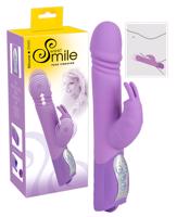 SMILE Push - fialový vibrační masér s dráždičem klitorisu