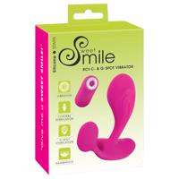 SMILE RC - dobíjecí G-bod vibrátor s dálkovým ovládáním (růžový)