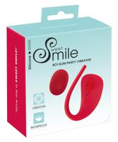 SMILE Slim Panty - akumulátorový, bezdrátový klitorální vibrátor (červený)