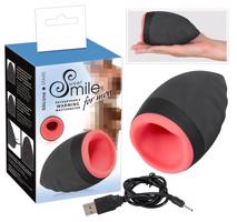 SMILE Warming - dobíjecí, zahřívací ústní masturbátor pro muže