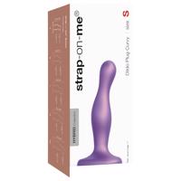 Strap-on-me Curvy S - vlnitý přísavkový dildo (fialový)