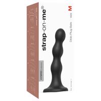 Strap-on-me Koule M - kuličkový přísavkový dildo (černý)