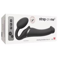 Strap-on-me M - připevnitelný vibrátor - střední (černý)